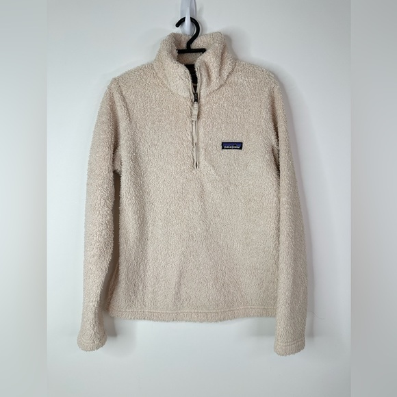 Patagonia 1/4 Zip Pullover Women's Size Small Off White Los Gatos Fleece Jacket - Picture 1 of 10